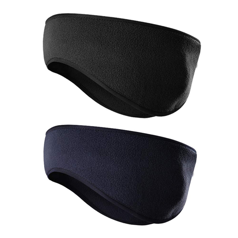 Fleece Ear Warmers for Men Women Kids - Winter Headband Ear Muffs Ear Covers for Cold Weather Running Cycling Ski