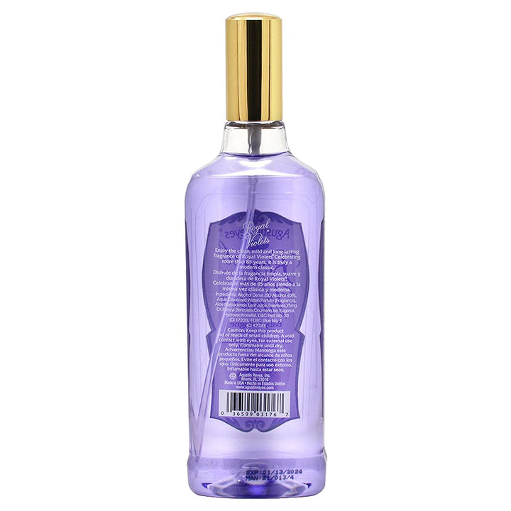 Agustin Reyes Royal With Aloe Vera Violets Baby Cologne Spray Bottle