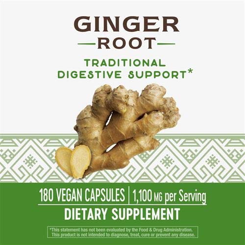 Nature&#39;s Way Ginger Root 550mg, 180 Capsules (Pack of 2)