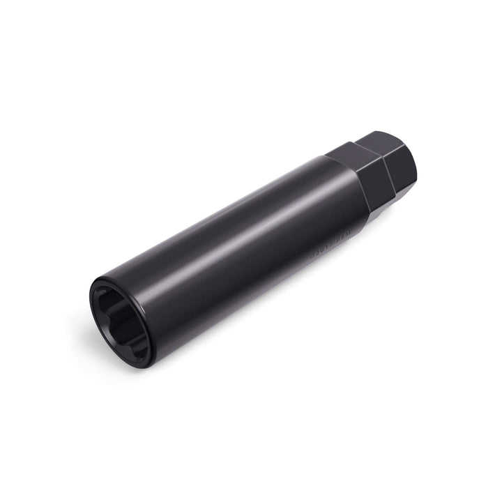 Small 6 Point Spline Drive Tuner Replacement Socket Key Tool for Aftermarket Six-Spline Wheel Lock Lug Nuts - 17.6mm Inner Diameter - 19mm 3/4 21mm 13/16 Hex Socket Wrench - Black