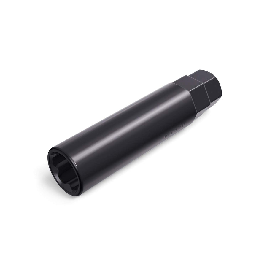 Small 6 Point Spline Drive Tuner Replacement Socket Key Tool for Aftermarket Six-Spline Wheel Lock Lug Nuts - 17.6mm Inner Diameter - 19mm 3/4 21mm 13/16 Hex Socket Wrench - Black