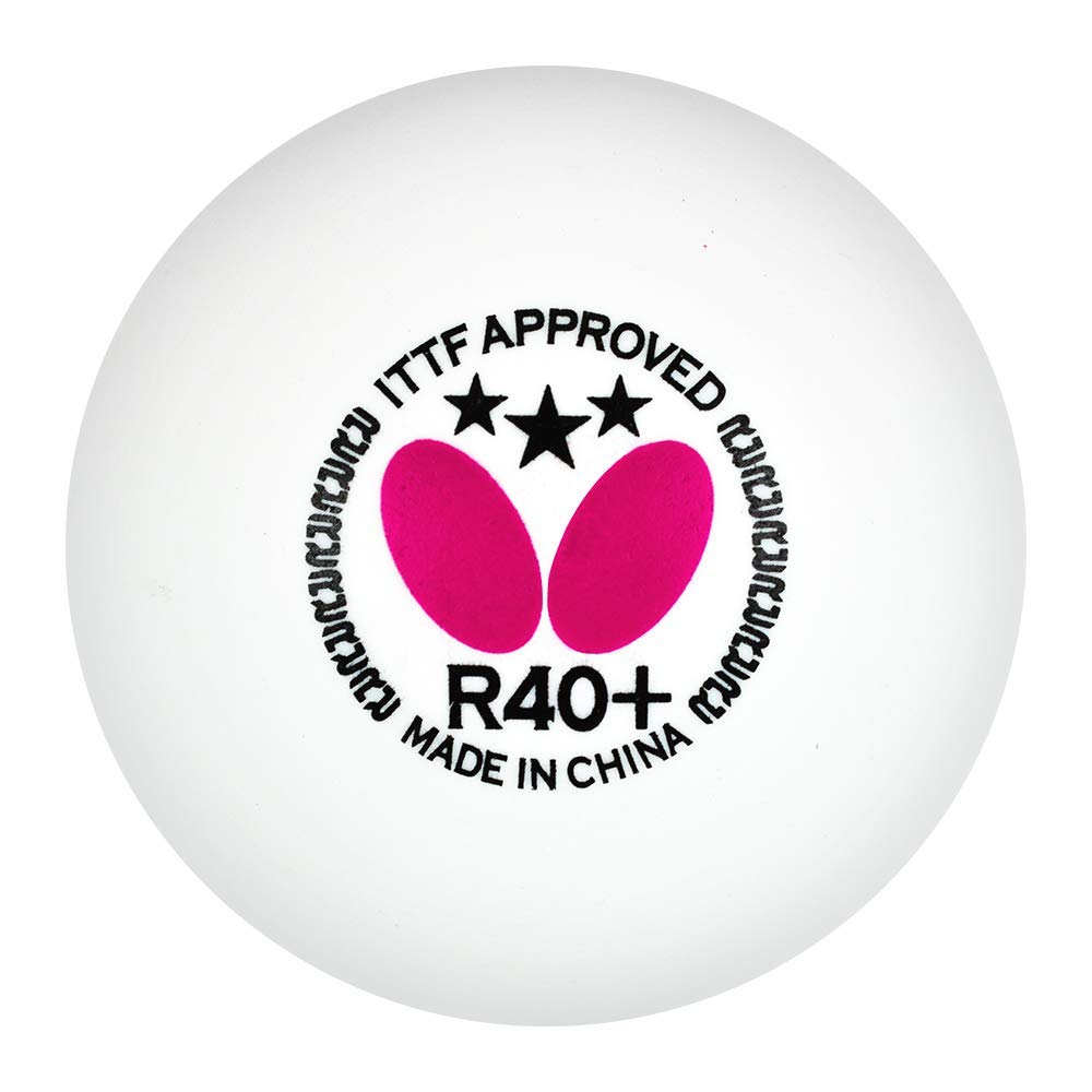 R40+ Table Tennis Balls - 40mm White Ping Pong Ball - ITTF Certified Professional Table Tennis Ball- Poly Table Tennis Ball - 3 Pack or 12 Pack