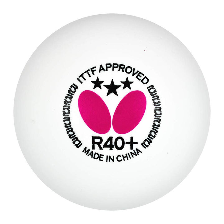 R40+ Table Tennis Balls - 40mm White Ping Pong Ball - ITTF Certified Professional Table Tennis Ball- Poly Table Tennis Ball - 3 Pack or 12 Pack