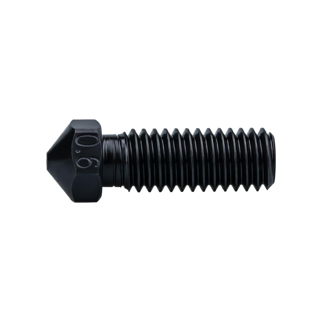 1-Pack High Temperature Volcano Hardened Steel Nozzle 0.6mm M6 Compatible with 1.75mm Artillery Sidewinder X1 X2 Genuis, Vyper 3D Printer Print PEI PEEK Carbon Fiber (0.6mm)