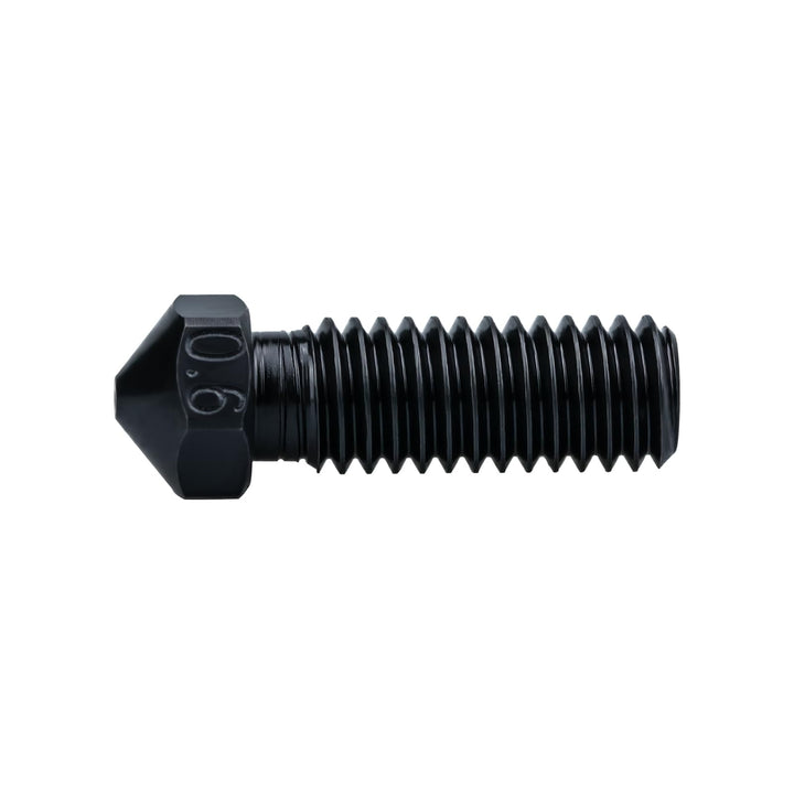 1-Pack High Temperature Volcano Hardened Steel Nozzle 0.6mm M6 Compatible with 1.75mm Artillery Sidewinder X1 X2 Genuis, Vyper 3D Printer Print PEI PEEK Carbon Fiber (0.6mm)
