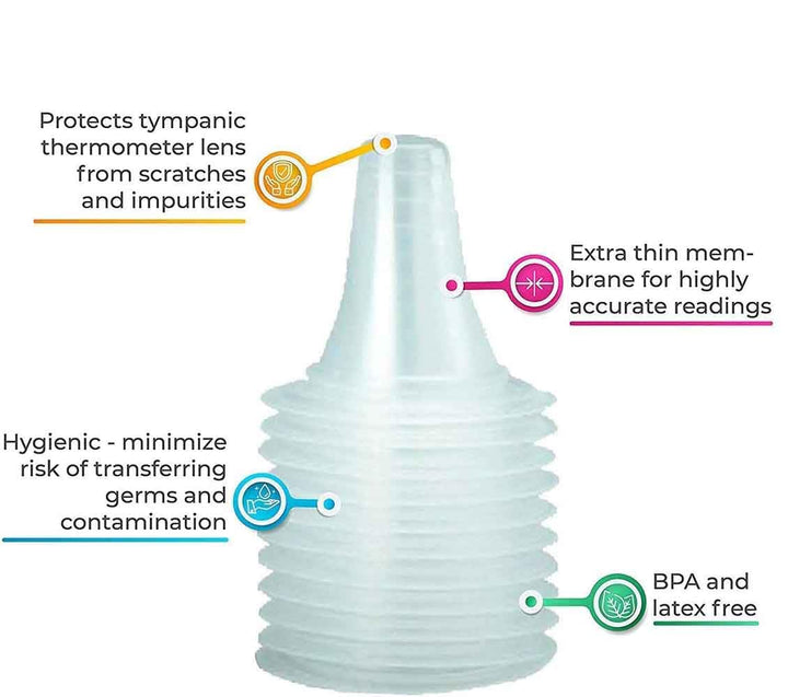 400 Pack Ear Thermometer Probe Covers, Disposable Refill Lens Filters Caps Compatible for All B raun Models Digital Thermometers Sleeve