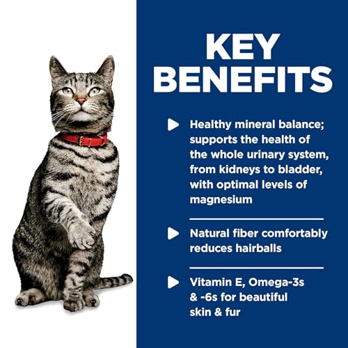 Hill&#39;s Science Diet Urinary Hairball Control, Adult 1-6, Urinary Track Health &amp; Hairball Control Support, Wet Cat Food, Chicken Minced, 2.9 oz Can, Case of 24