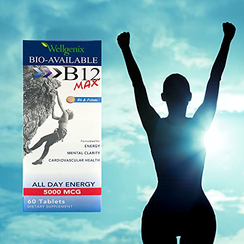 Wellgenix Bio-Available Sublingual B12 Max - Formulated