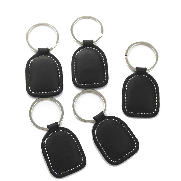 T5577 T5557 T5567 EM4305 Rewritable Leather Access Control LF Key Ring Tag Keychains Keyfob for Copy Duplicate Door Access ID Card (2pcs)