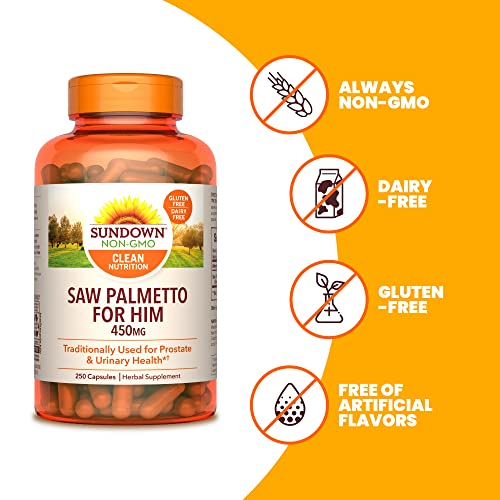 Sundown Saw Palmetto Supplement, Supports Men’s Health,