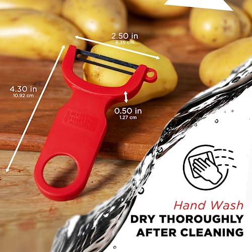 Kuhn Rikon Original Swiss Peeler 3-Pack Red/Green/Yellow