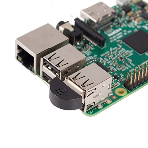 USB 2.0 Mini Microphone for Raspberry Pi 4 Model B, Module 3B+, 3B 2 Module B &amp; RPi 1 Model B+/B Laptop Desktop PCs Skype VOIP Voice Recognition Software