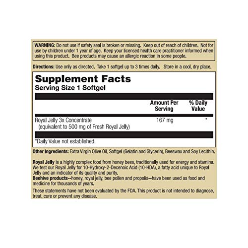 Honey Gardens Royal Jelly 500mg | 60 CT