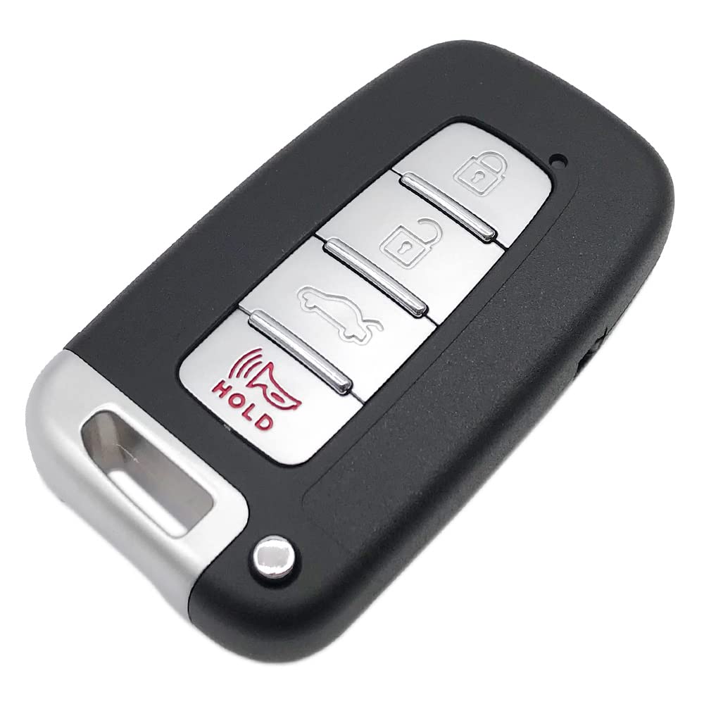 4 Buttons Smart Key Fob Case for Hyundai Sonata Elantra Genesis Veloster Key Fob Cover No Chip