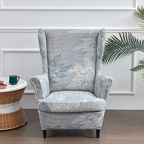NILUOH Wingback Chair Slipcover 2-Piece Stretch Wingbac