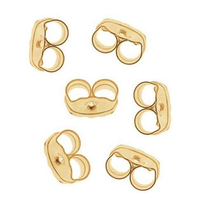 FilledEarringBacksEarNuts,14KGold,Pairof3