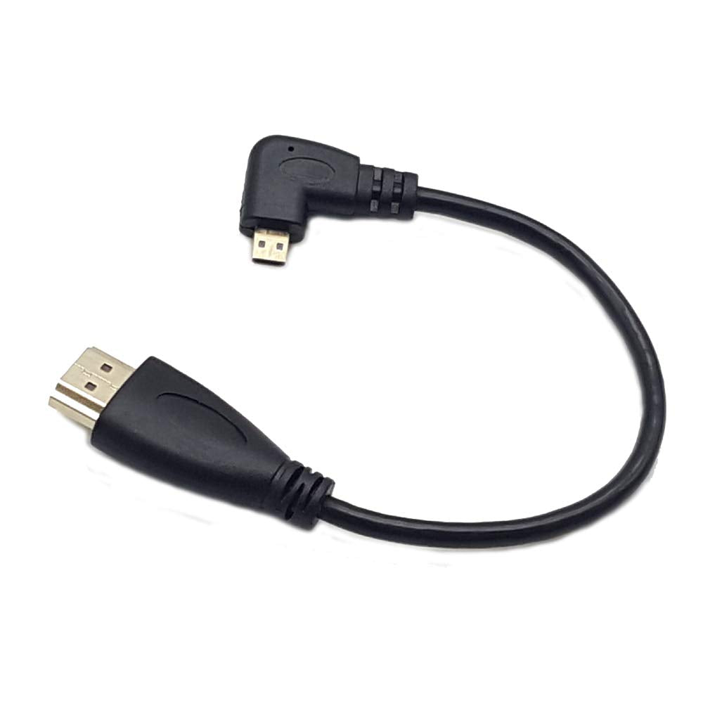 Angled Micro HDMI to HDMI Cable;Seadream 2pcs 8inch 90 
