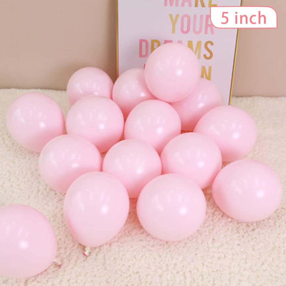 5 Inch Mini Pink Party Pearl Balloons,200 pcs Light Pink Macaron Latex Balloons for Birthday Wedding Engagement Anniversary Christmas Festival Picnic or any Friends &amp; Family Party Decorations Supplier