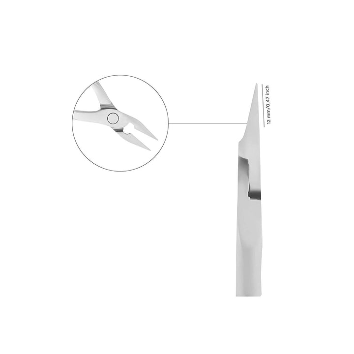 Pro Nail Nippers EXPERT NE-61-12, Full Jaw, 0.47 Inch (12mm)