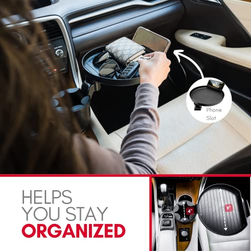 Macally Car Cup Holder Tray and Cup Holder Expander for