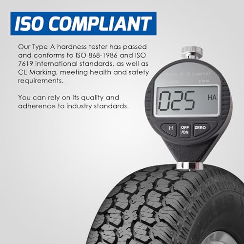 Portable Shore A Rubber Hardness Meter, Pocket Size 0-1