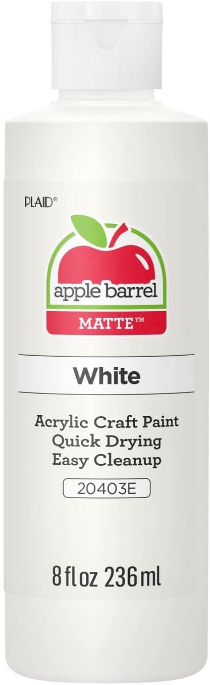 Acrylic Paint in Assorted Colors (8 Ounce), 20403 White