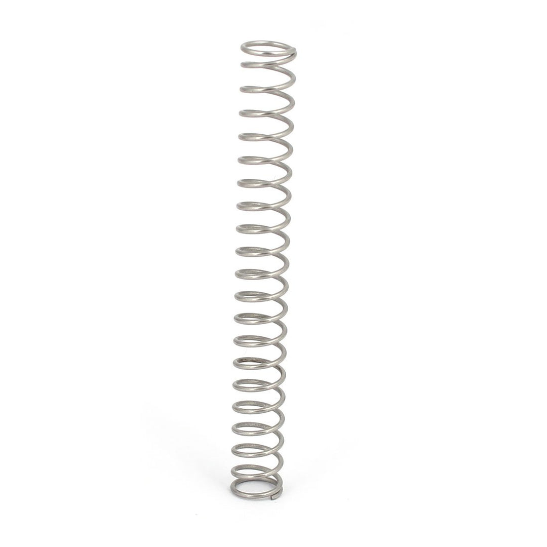 Compression Spring,304 Stainless Steel,6mm OD,0.6mm Wire Size,50mm Free Length,Silver Tone,10Pcs