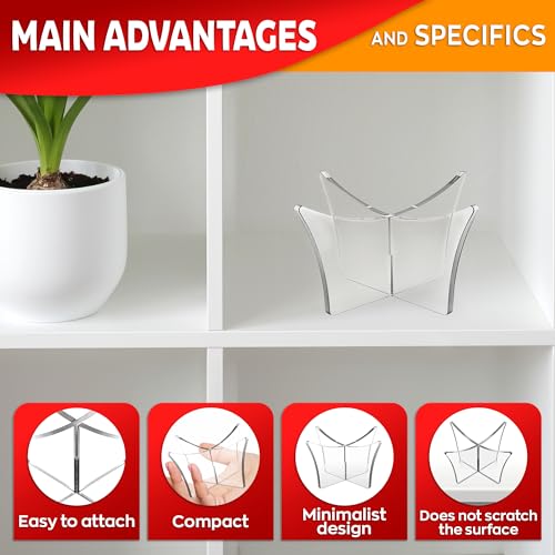 Acrylic Basketball Display Stand - Clear Display Stand Soccer Ball Holder Acrylic Stands for Display Basketball Stand Clear Acrylic Display Football Stand - Non-slip Basketball Holder Display Stands
