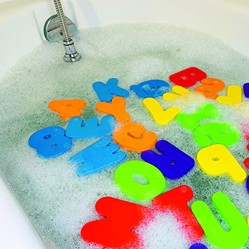 BabyBibi 36 PCS Stick-On Foam Bath Letters and Numbers 