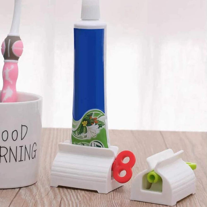 6 Pcs Toothpaste Squeezer, Rotate Toothpaste Dispenser Toothpaste Rolling Tube Squeezer Rolling Toothpaste Holder Stand