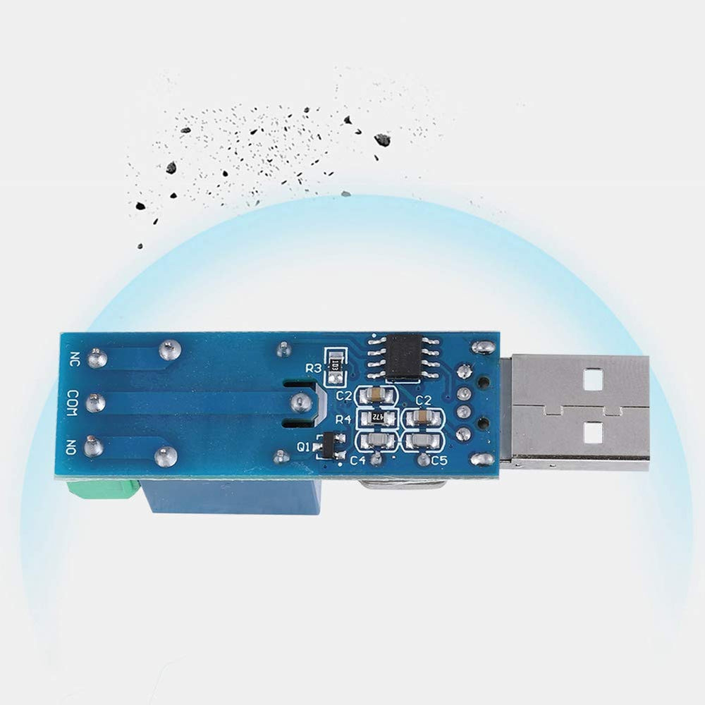 USB Relay Module, Sturdy Durable Lightweight Lcus1 USB Relay Module Intelligent USB Switch Control Module Onboard Ch340 Control Chip