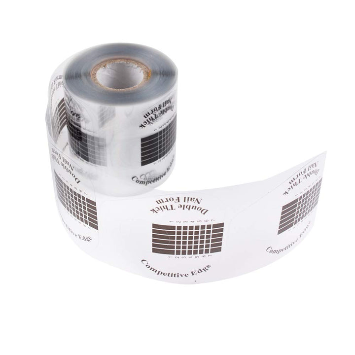 500 Pcs/Roll Nail Form Stickers Black Clear Nail Art Guide Form Acrylic UV Gel Tips Extension