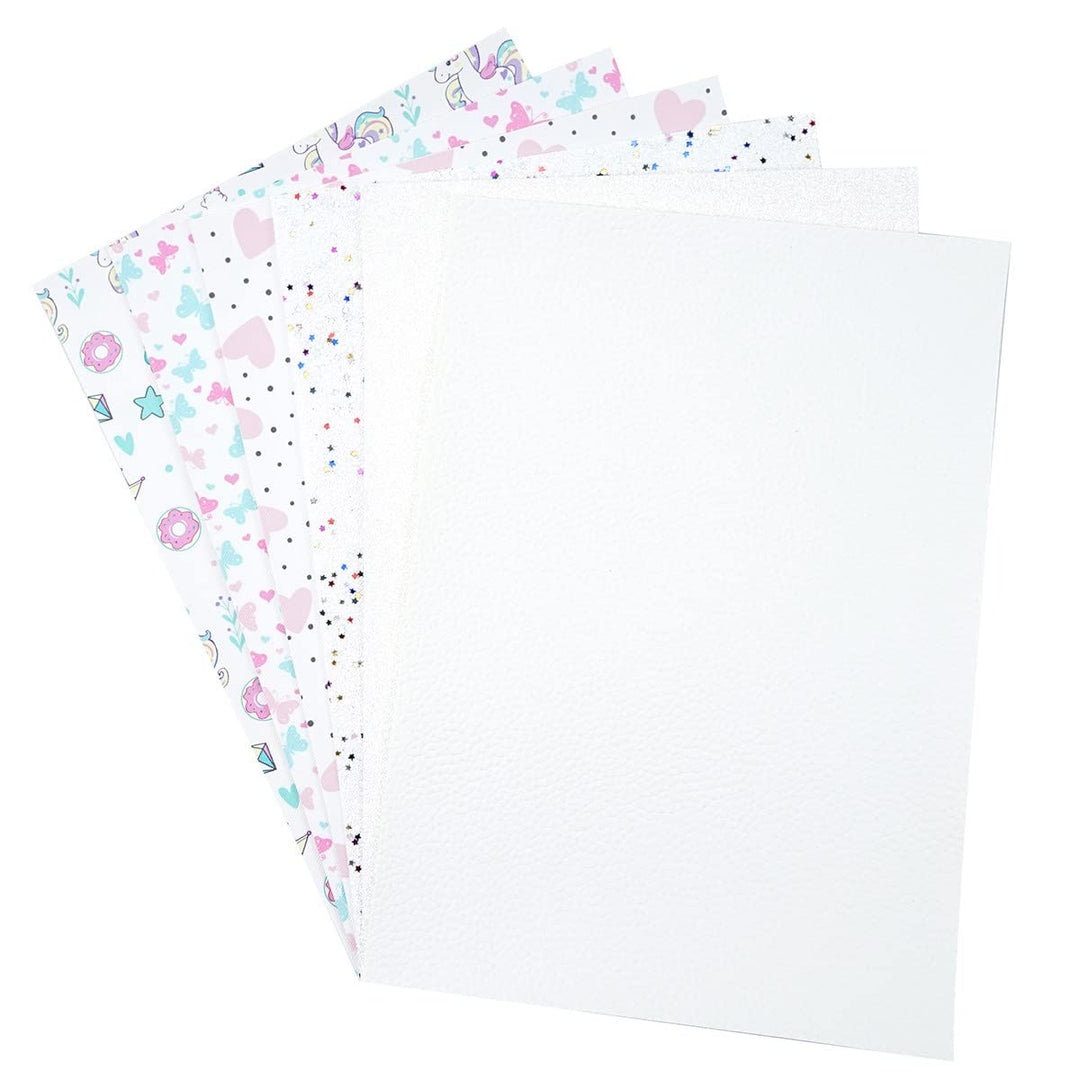 6 Pieces/Set 8x12 Inch (21cm x 30cm) A4 Bundle Leather 