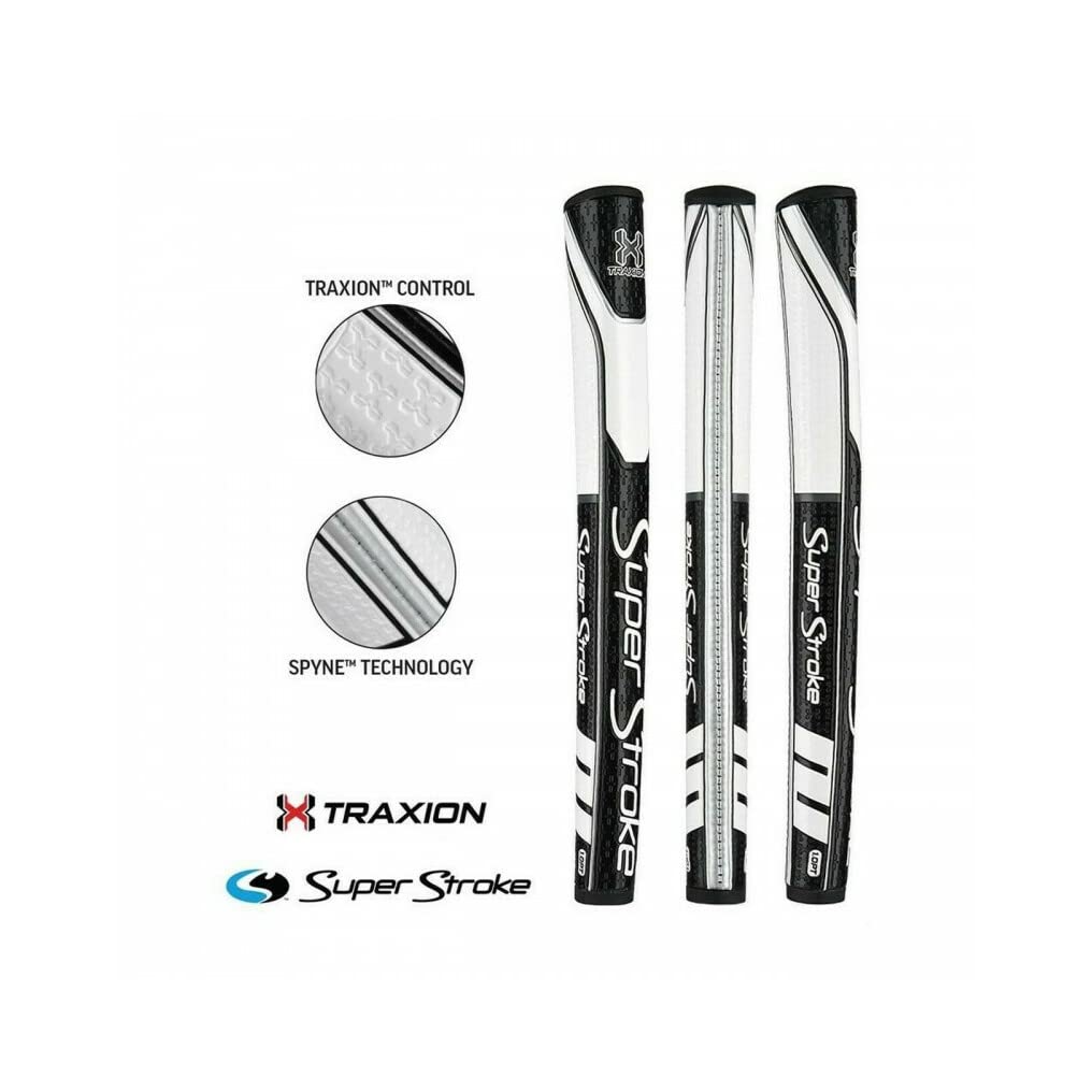 SuperStroke 1.0PT Golf Putter Grip, Black/Gray | Advanc