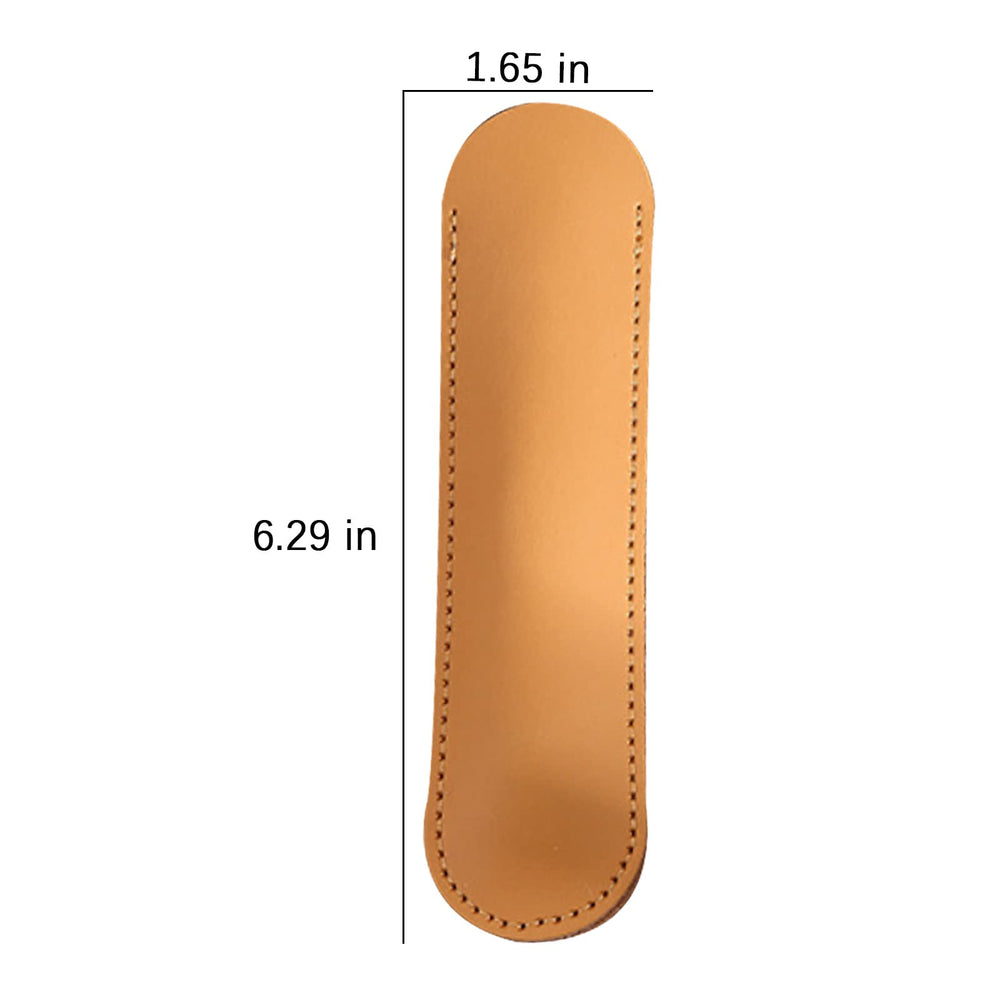 Set of 3 Leather Fountain Pen Sleeve Case Holder Pencil Pouch for Single Pen Office Accessories