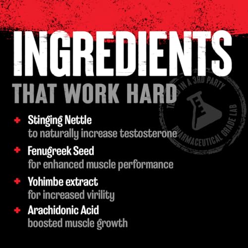 Test Testosterone Booster for Men - Male Enhancing Supplement Libido Booster for Strength Athletes &amp; Bodybuilders to Increase Stamina, Endurance, Muscle Growth, All-in-One Packs – 21 Day Cycle