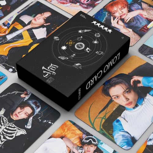 55 PCS Stray Kids LOMO Cards NO EASY Album Photo Cards New Album Postcards Stray Kids Album noeasy Cards Gift for Fans Daughter