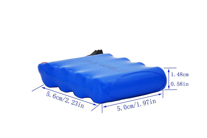 2 Pack 4.8V 700mAH Ni-Cd Battery Pack and 2 USB Charger Cable for SY-E511 RC Excavator C181 C182 C185 1/18 Scale RC Truck C181 Battery &amp; USB 2