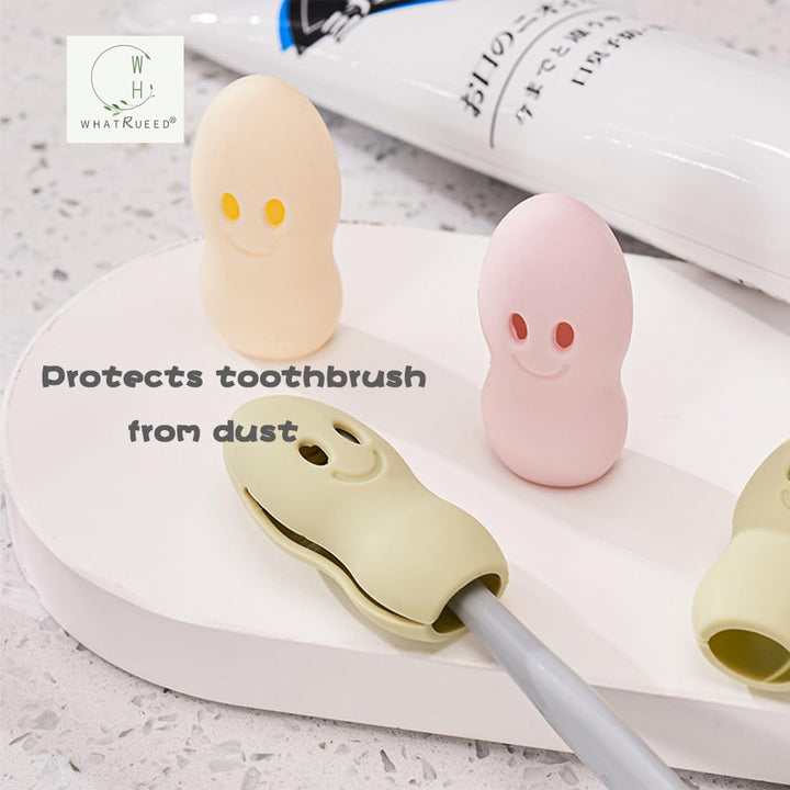 whatUneed Travel Toothbrush Head Cover Silicone Antibac