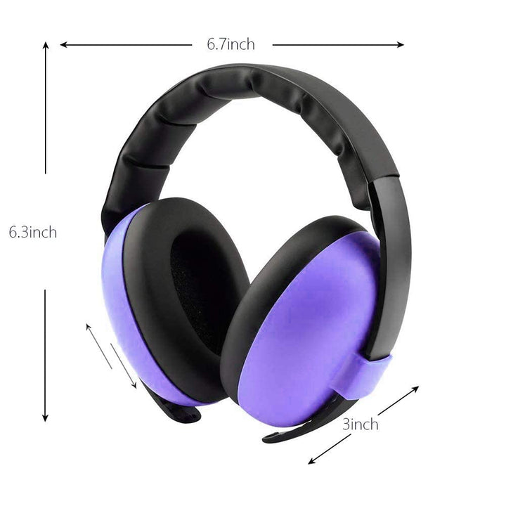 Alitamei Noise Cancelling Headphones for Kids, Babies Ear Protection Earmuffs Noise Reduction for 0-3 Years Babies, Toddlers, Infant (Purple)