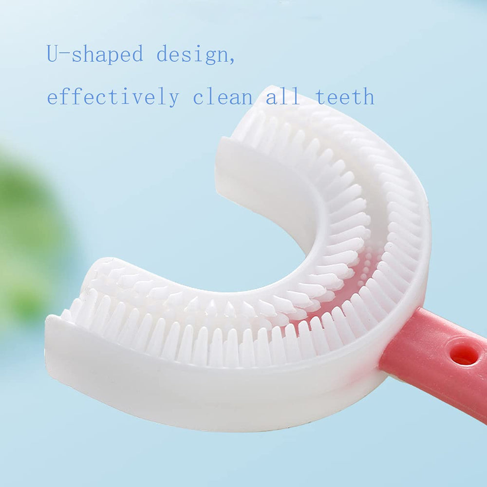 ZALUJMUS 2 Set Kids U-Shaped Whole Mouth Teeth Brush, S