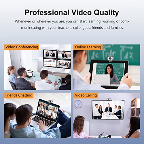 Wide Angle Webcam,120 Degree Large View 920 Pro Video Conference Camera, Full HD 1080P Live Streaming Web Cam with Built-in Microphone, USB Webcam for Mac, PC, Laptop and Desktop