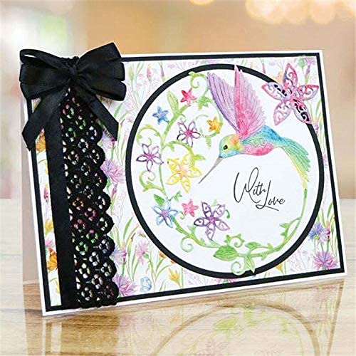 Hummingbird Cutting Dies, Metal Cutting Dies Stencils Flower Wreath Dies Scrapbooking Card Making Album Embossing Crafts Die Cut 2019