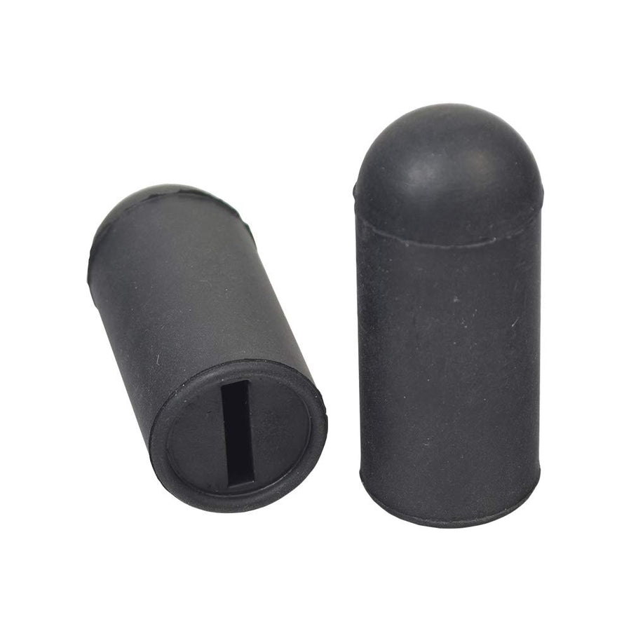 AlveyTech Black Rubber Tips for 5/8 Flat Invacare Style
