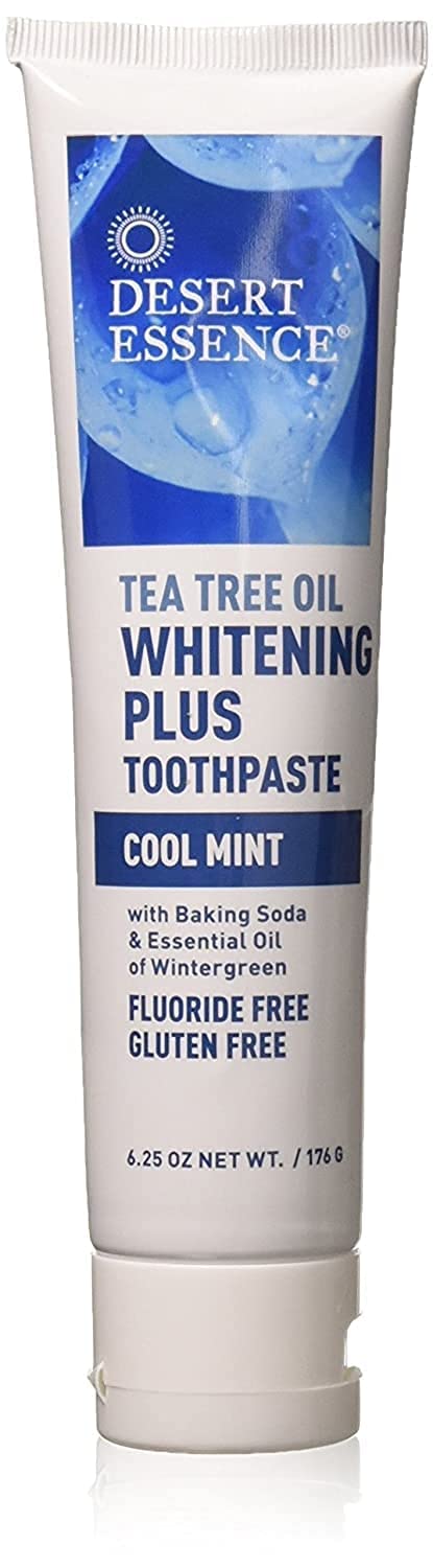Desert Essence Toothpaste, Tea Tree Whitening Mint, 6.25 Ounce