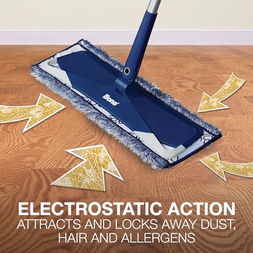 Bona Microfiber Dusting Pad for Multi-Surface Floors - Fits all Bona Mops - Attracts and Picks Up Dust, Pet Hair, and Dirt on Wood, Stone, Tile, Laminate, and Vinyl Floors