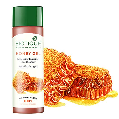 Biotique Bio Honey Gel Refreshing Foaming Face Cleanser, 120 ml/4.05Fl.Oz.