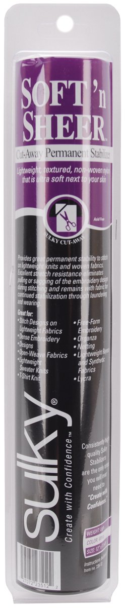 Soft &amp; Sheer Cut-Away Permanent Stabilizer Roll, 12 X11yd
