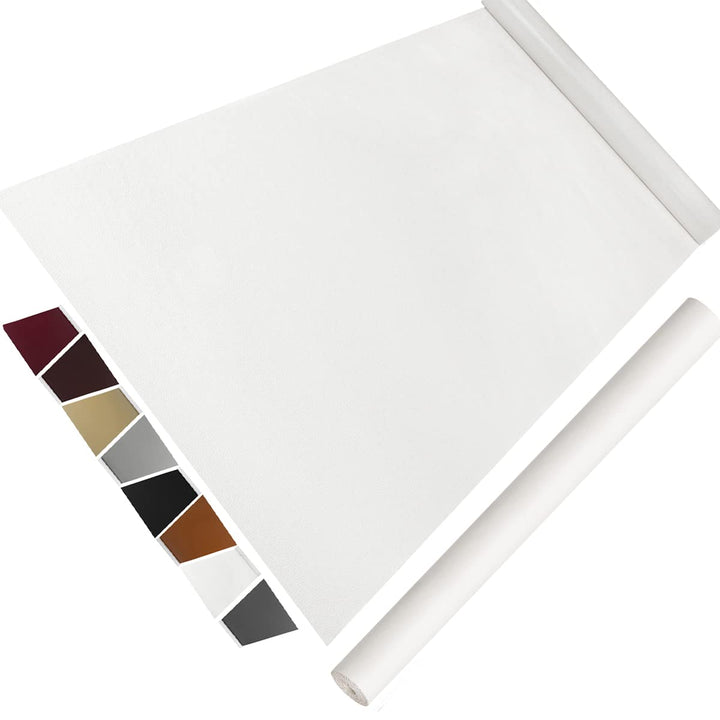 Leather Repair Patch for Furniture, 16 x 63Leather Repair Tape self Adhesive,Leather Repair Patch for car seat couches Sofa Jackets Handbags White