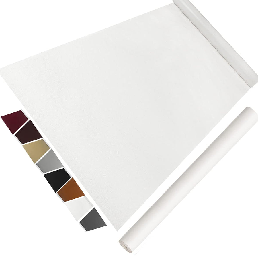 Leather Repair Patch for Furniture, 16 x 63Leather Repair Tape self Adhesive,Leather Repair Patch for car seat couches Sofa Jackets Handbags White